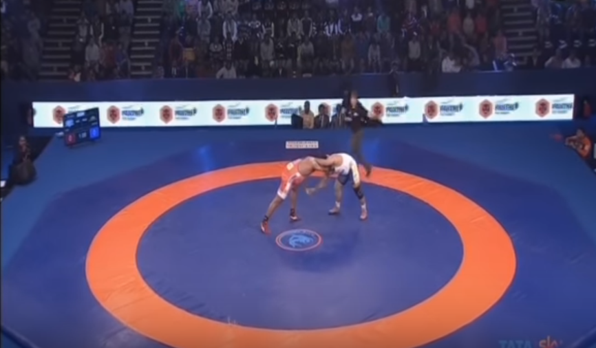 Sumit Malik wins gold medal in the men's freestyle 125 kg wrestling at Gold Coast CWG