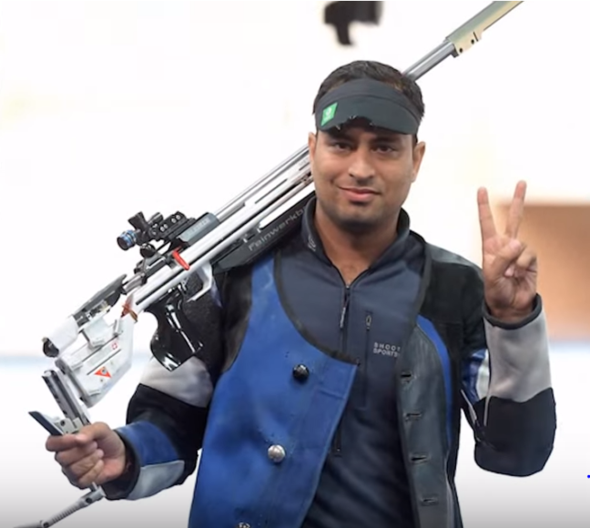 Sanjeev Rajput wins gold medal in the men's 50m rifle 3 positions event at Gold Coast CWG