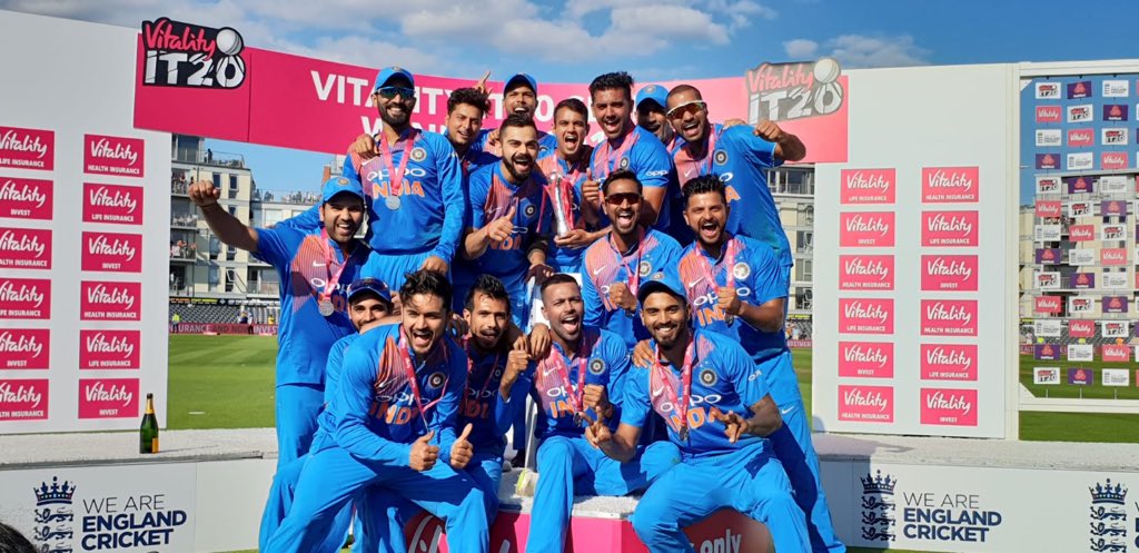 Best reactions after India complete a T20 series victory over England at Bristol