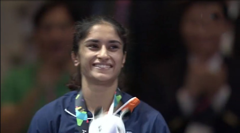 Vinesh Phogat becomes the first Indian wrestler to bag gold at Asian Games