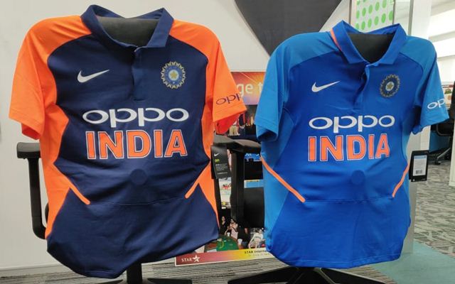 indian team new orange jersey 2019 world cup