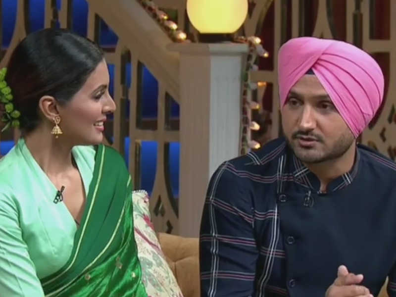 Harbhajan Singh reveals how his Sri Lankan girlfriend improved his English at Kapil Sharma Show