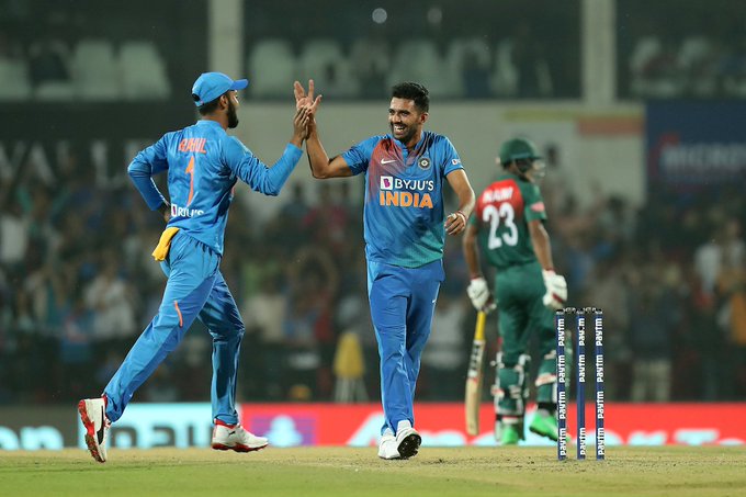 Video: Relive the hat trick moment of Deepak Chahar against Bangladesh