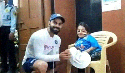 Virat Kohli's heart warming gesture for young girl is winning the internet