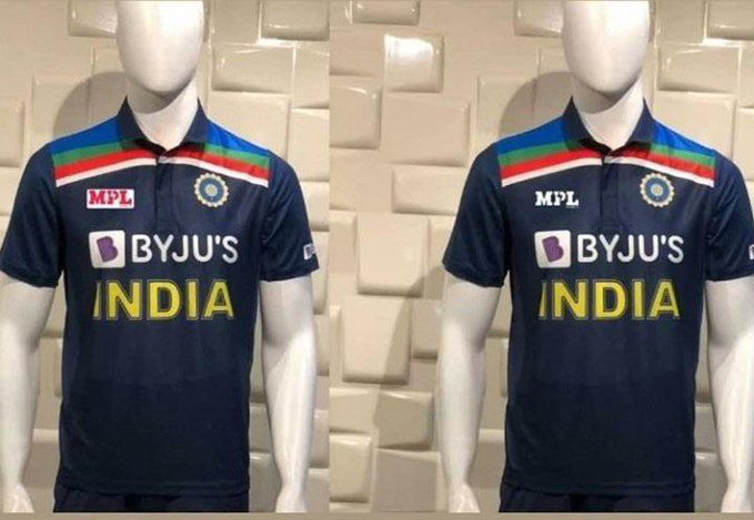 Team India's new jersey has a retro flavour on it, watch picture