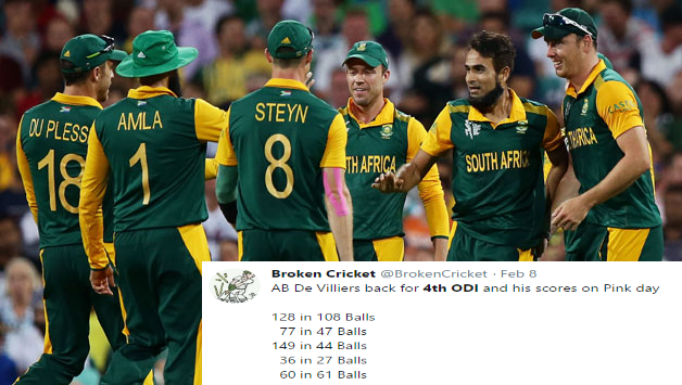 World reacts at South Africa's win over India in 4th ODI in Johannesburg