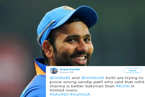 Twitter reactions on Rohit Sharma's flop show in 4th ODI at Johannesburg