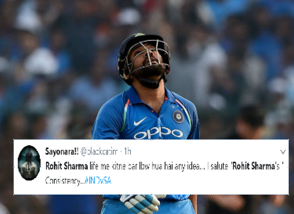 Twitter reactions: Rohit Sharma's flop show in 3rd T20 at Newlands