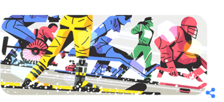 Google celebrates the commencement of 2018 Winter Paralympics.