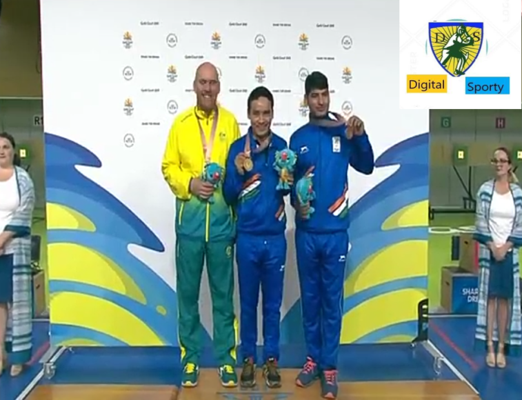 Jitu Rai wins gold in men's 10m air pistol at Gold Coast CWG 2018