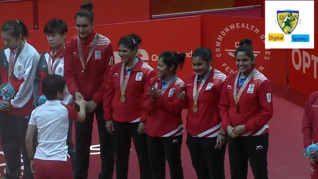 India stun Singapore to win the gold in women's table tennis event at Gold Coast CWG 2018