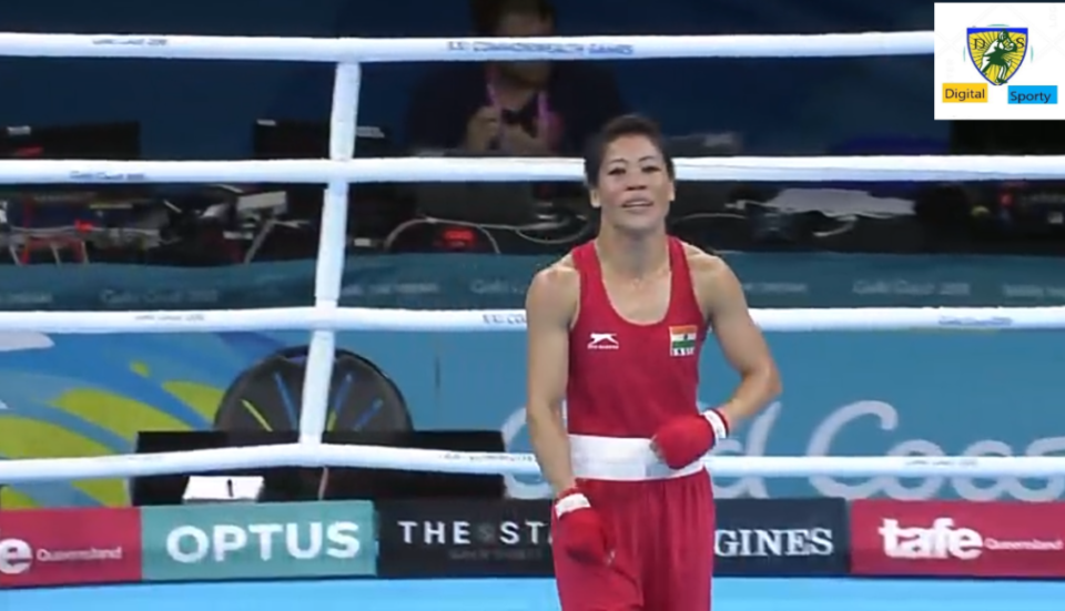 MC Mary Kom wins the gold in women's 45-48kg category
