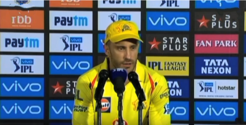 Faf Du Plessis heaps praise on skipper Mahendra Singh Dhoni