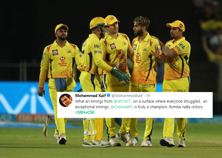 World reacts as CSK thump SRH to book a place in IPL finals 2018