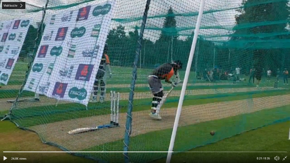 Watch: Virat Kohli and co sweat it out in the net sessions ahead of first test
