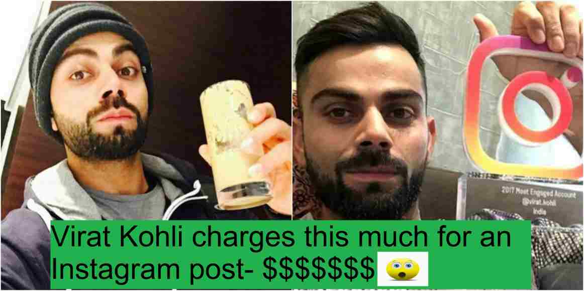 Virat Kohli features in the list of 2018 Instagram rich list