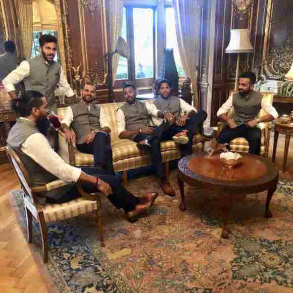 Indian cricketers snapped at Indian high commission in London. Watch photos