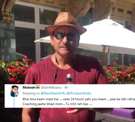 Fans get furious on India coach Ravi Shastri's sponsored post, calls him a "Alcoholic"