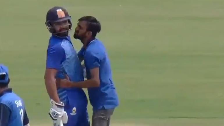 Watch: Ritika Sajdeh and Yuzvendra Chahal are jealous of a fan who kissed Rohit Sharma