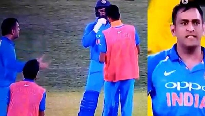 MS Dhoni abuses Khaleel Ahmed during the 2nd ODI against Australia