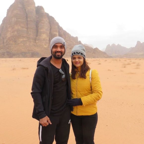 In pics: Away from cricket, Ajinkya Rahane is on a holiday with wife Radhika in Jordan