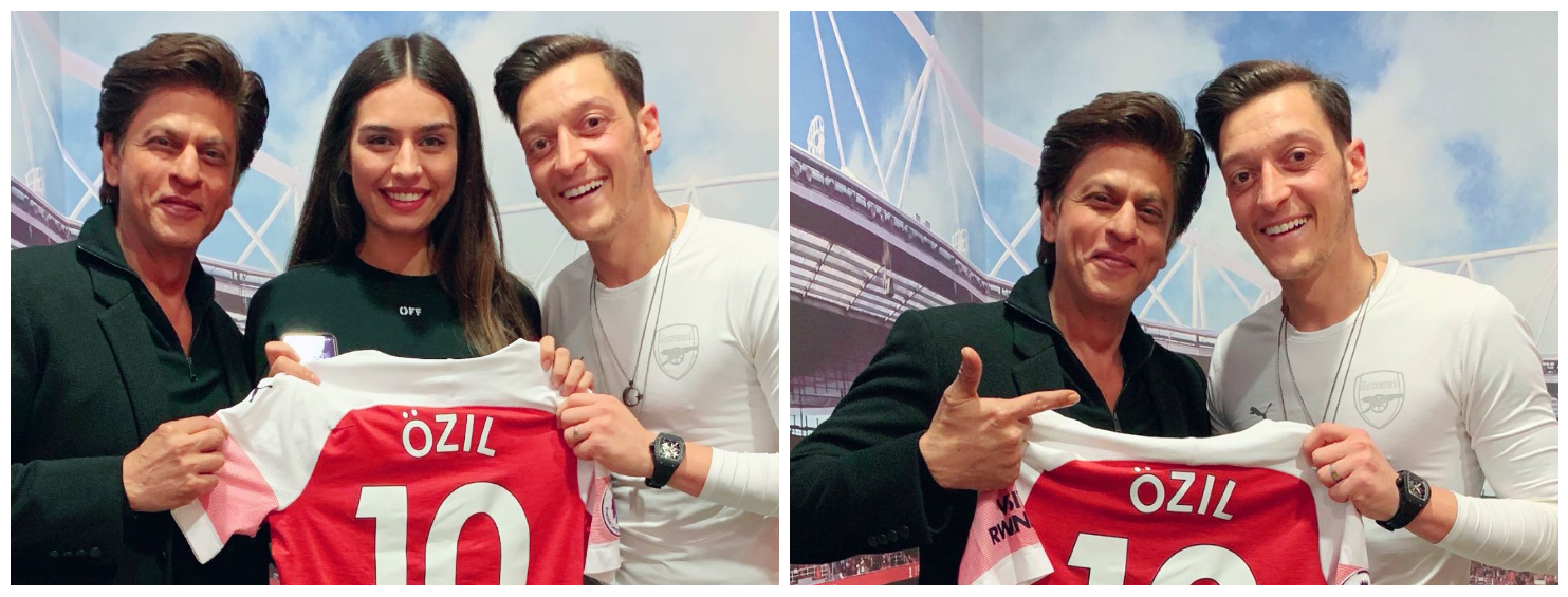 In pictures: Shah Rukh Khan visits Arsenal stadium, meets Mesut Ozil