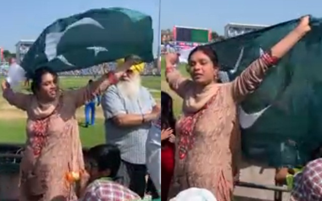 Video: An Indian woman chants "Pakistan Zindabad" and anti Narendra Modi slogans