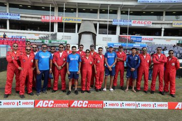 In pics: Indian team meet air force pilot ahead of 3rd T20