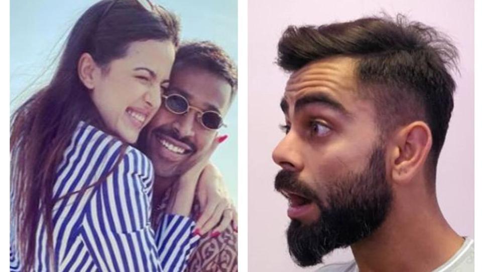 Virat Kohli's reaction to Hardik Pandya and Natasa Stankovic getting engaged is hilarious