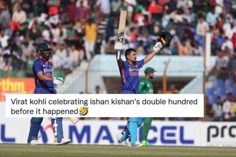 Best reactions and memes after Ishan Kishan the fastest double centurion in world cricket