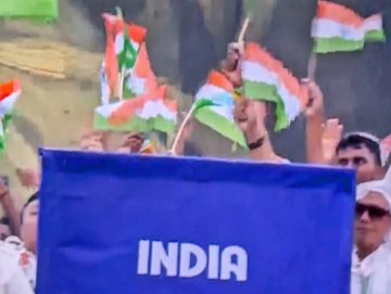 In Pics: Indian contingent dazzles in Paris Olympics 2024 opening ceremony